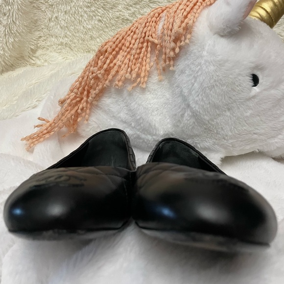 Chanel quilted ballet flats silver heel size 38 - Picture 7 of 14